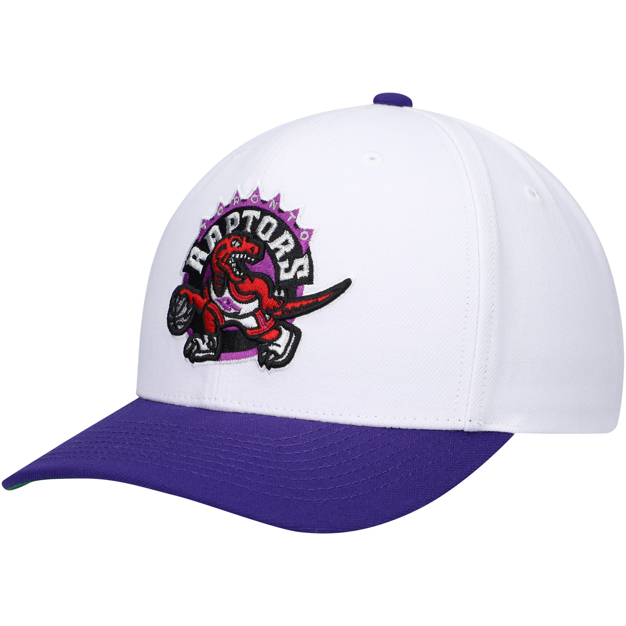 NBA men8217s toronto raptors mitchell amp ness whitepurple hardwood classics core 2-tone 2.0 pro snapback hat Collection - Official Jerseys & Hats | NBA Store