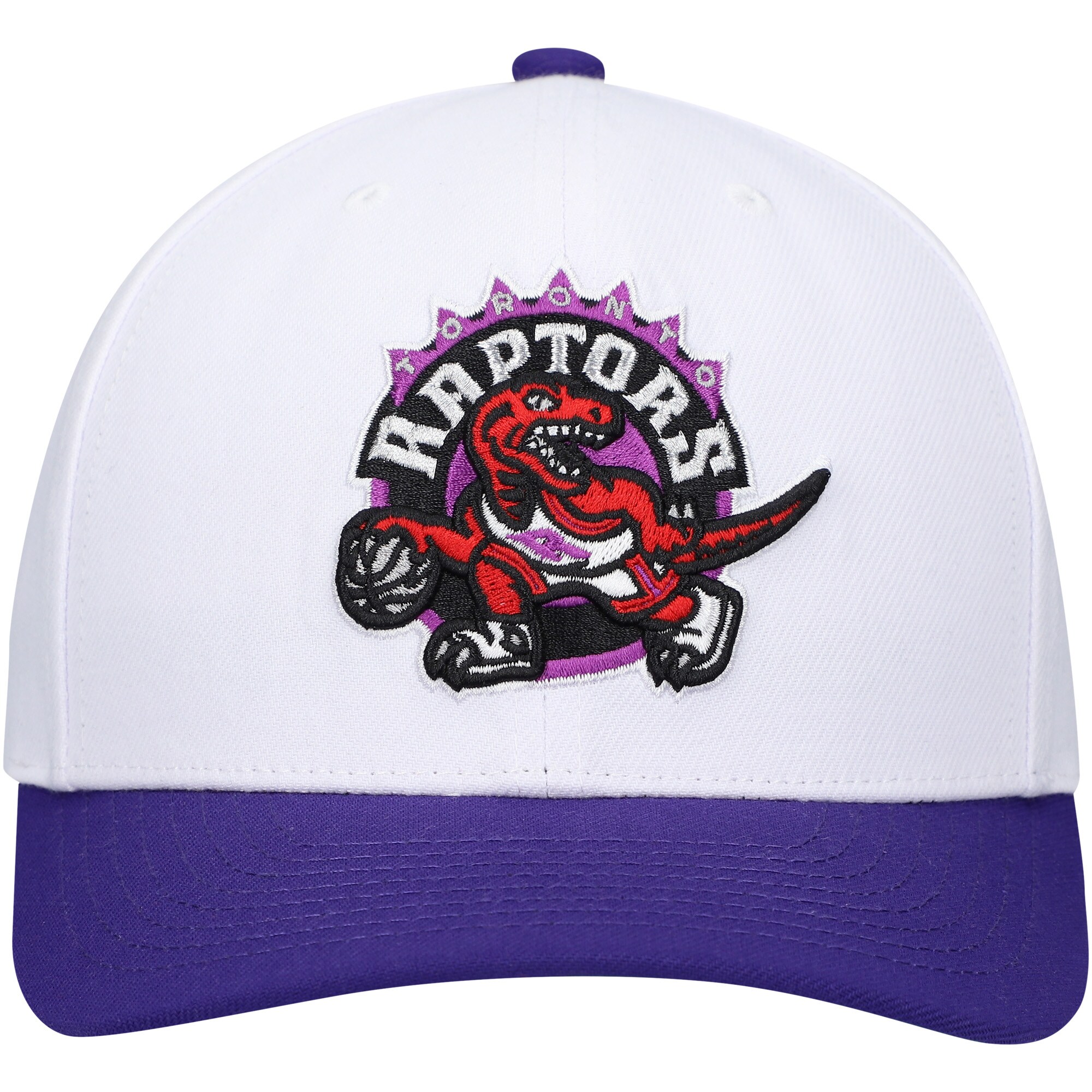 NBA men8217s toronto raptors mitchell amp ness whitepurple hardwood classics core 2-tone 2.0 pro snapback hat Collection - Official Jerseys & Hats | NBA Store