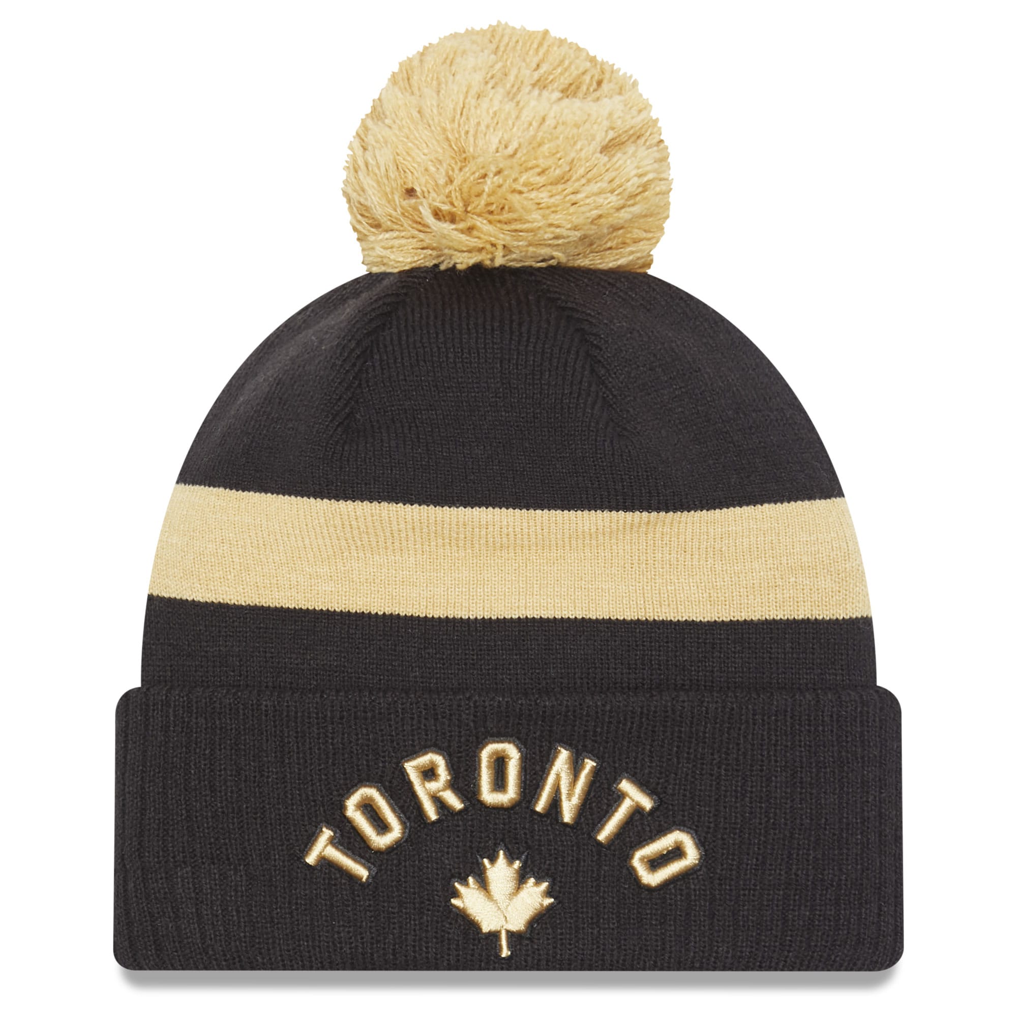NBA men8217s toronto raptors new era black 202223 city edition official cuffed pom knit hat Collection - Official Jerseys & Hats | NBA Store