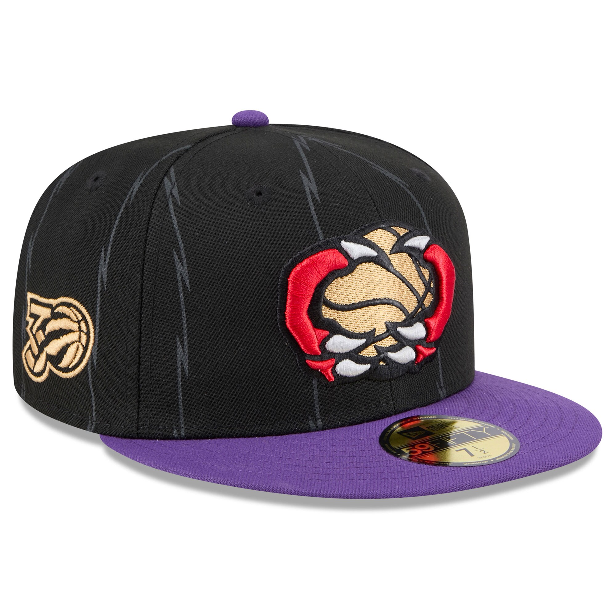 NBA men8217s toronto raptors new era black 202425 city edition 59fifty fitted hat Collection - Official Jerseys & Hats | NBA Store