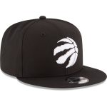 NBA men8217s toronto raptors new era black black amp white logo 9fifty adjustable snapback hat Collection - Official Jerseys & Hats | NBA Store