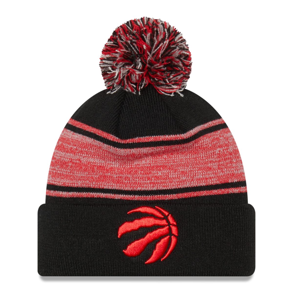 NBA men8217s toronto raptors new era black chilled cuffed knit hat with pom Collection - Official Jerseys & Hats | NBA Store