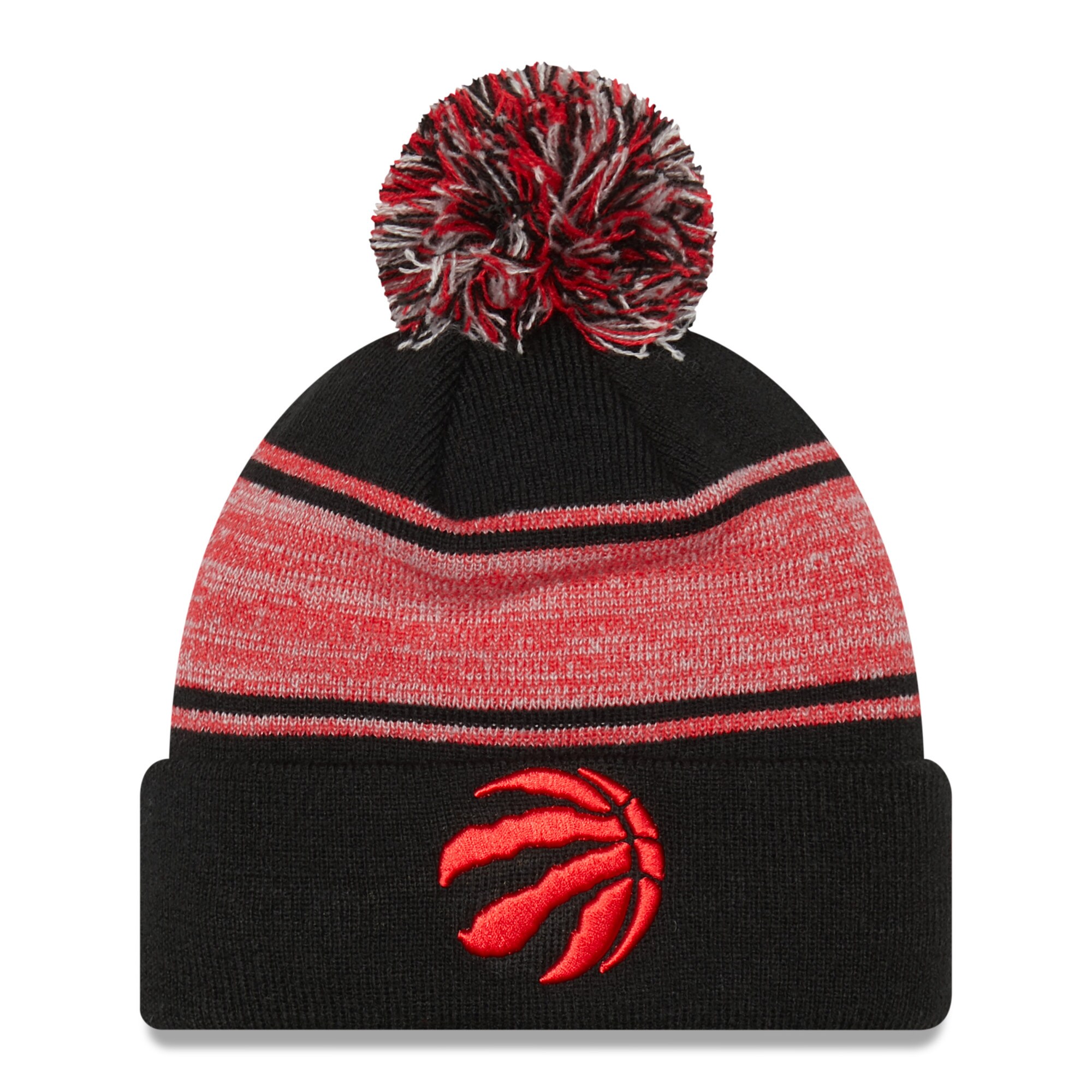 NBA men8217s toronto raptors new era black chilled cuffed knit hat with pom Collection - Official Jerseys & Hats | NBA Store