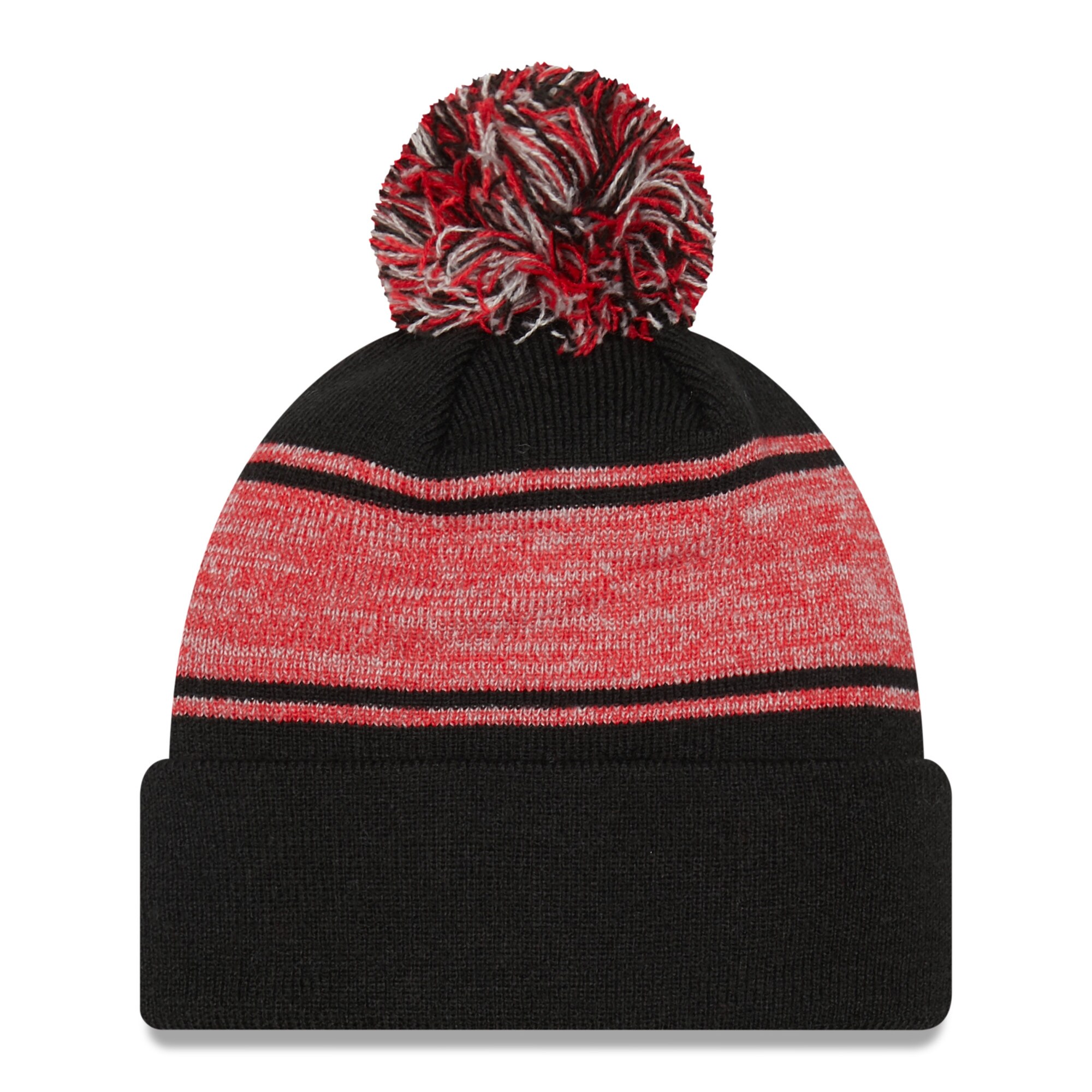 NBA men8217s toronto raptors new era black chilled cuffed knit hat with pom Collection - Official Jerseys & Hats | NBA Store