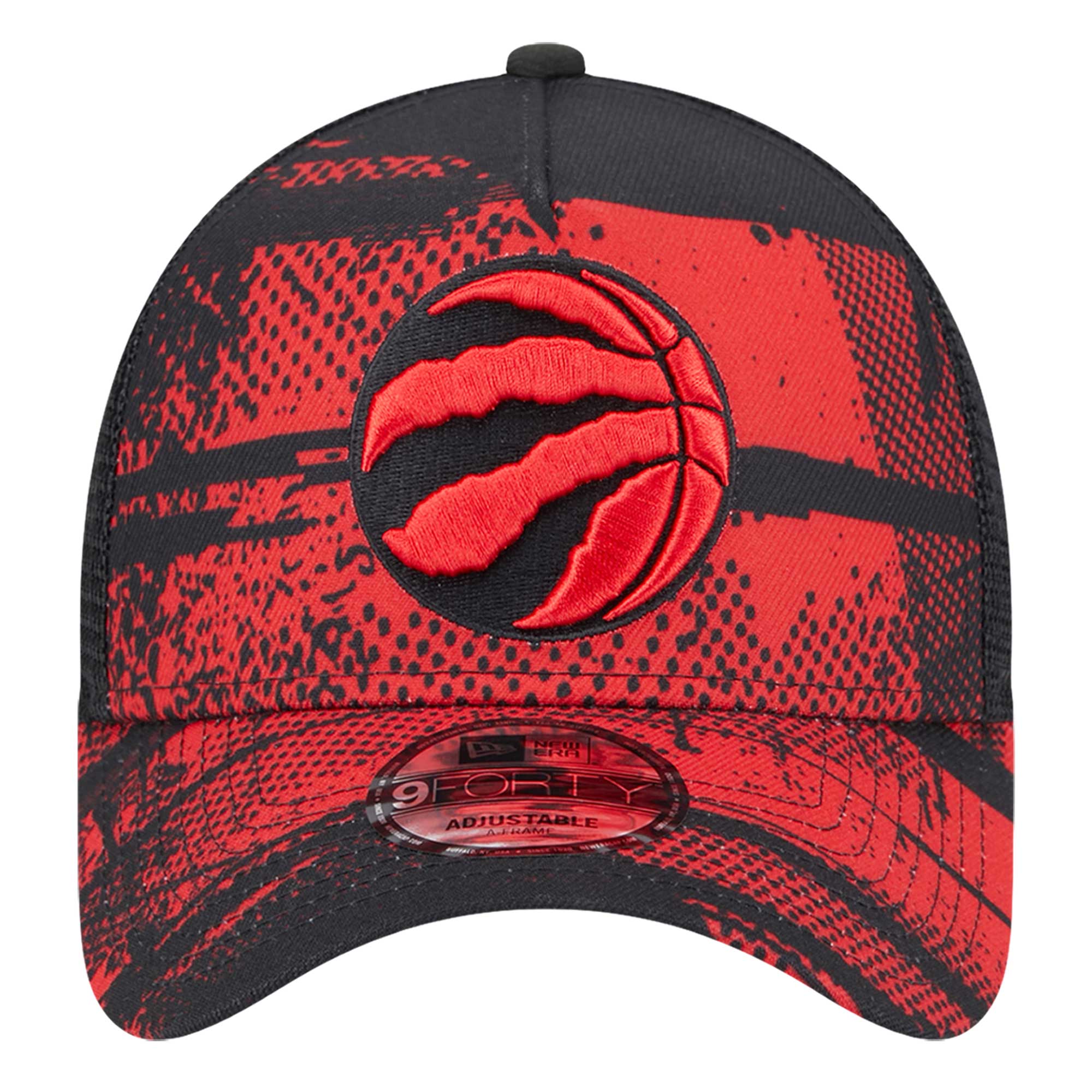 NBA men8217s toronto raptors new era blackred tip off a-frame trucker 9forty adjustable hat Collection - Official Jerseys & Hats | NBA Store