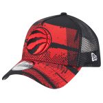 NBA men8217s toronto raptors new era blackred tip off a-frame trucker 9forty adjustable hat Collection - Official Jerseys & Hats | NBA Store