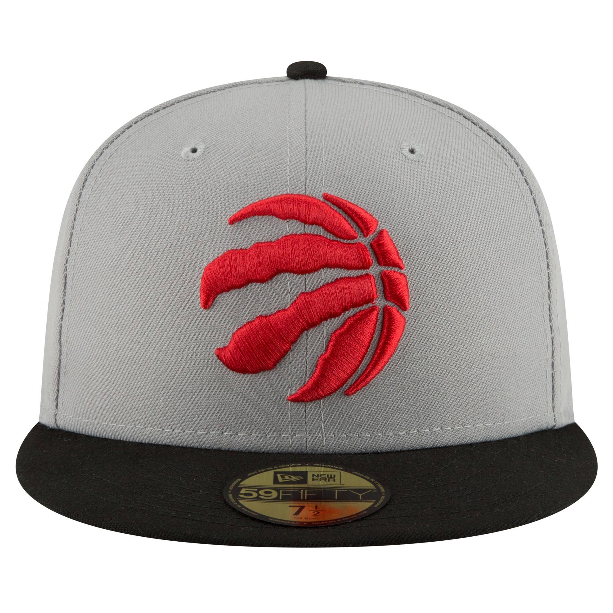 NBA men8217s toronto raptors new era grayblack 2-tone 59fifty fitted hat Collection - Official Jerseys & Hats | NBA Store