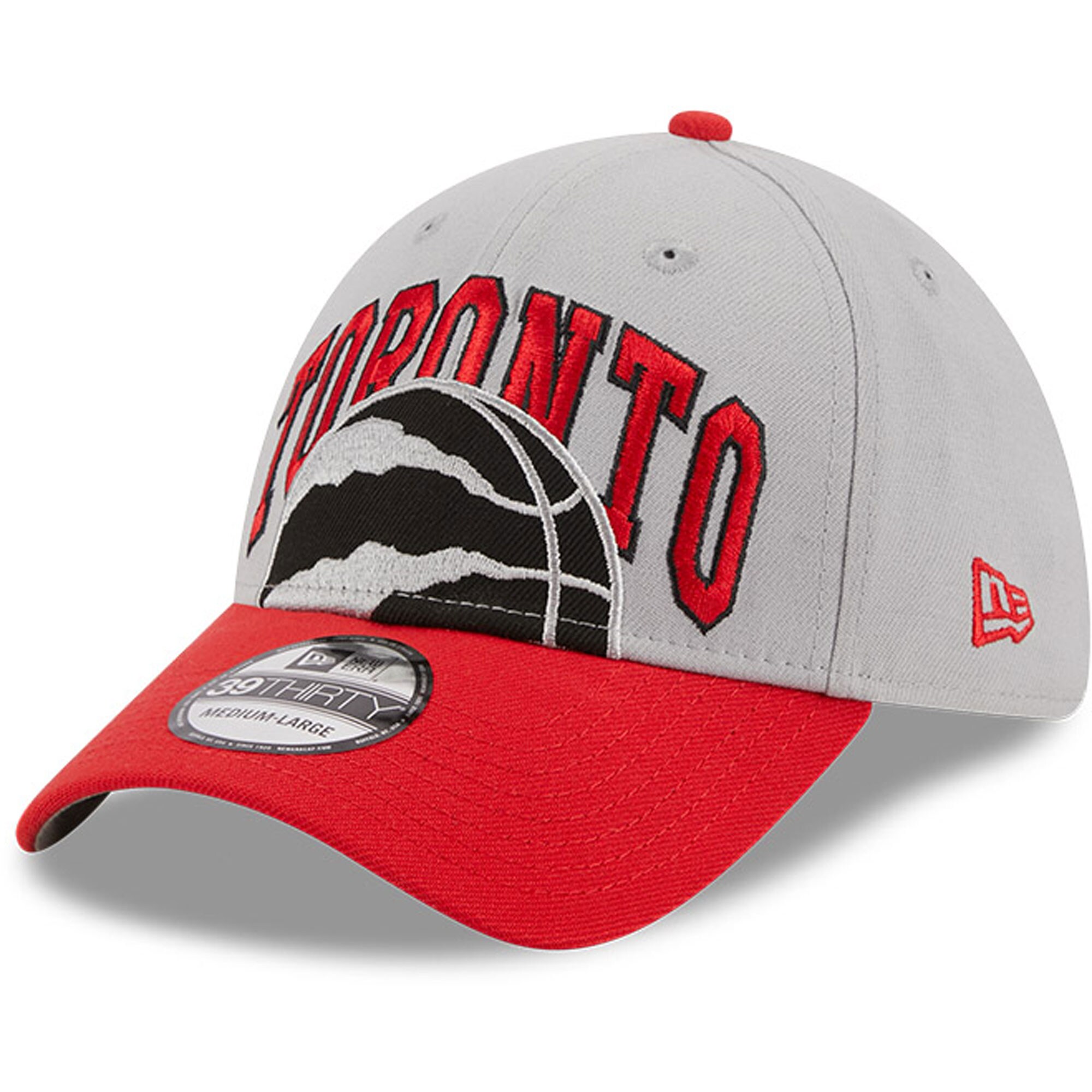 NBA men8217s toronto raptors new era grayred tip-off two-tone 39thirty flex hat Collection - Official Jerseys & Hats | NBA Store