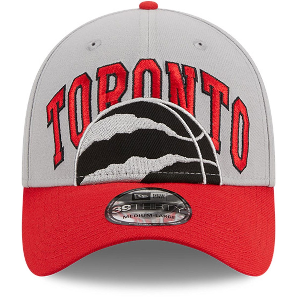 NBA men8217s toronto raptors new era grayred tip-off two-tone 39thirty flex hat Collection - Official Jerseys & Hats | NBA Store
