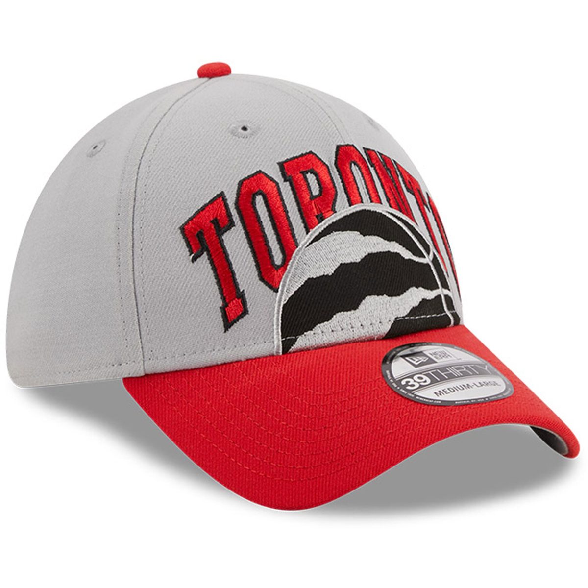 NBA men8217s toronto raptors new era grayred tip-off two-tone 39thirty flex hat Collection - Official Jerseys & Hats | NBA Store