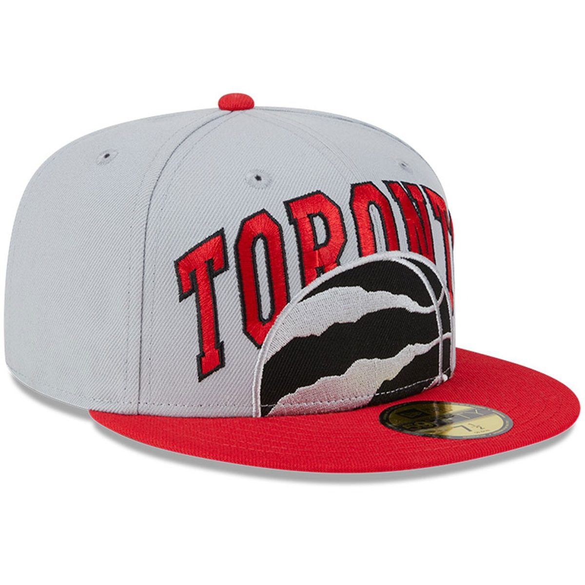 NBA men8217s toronto raptors new era grayred tip-off two-tone 59fifty fitted hat Collection - Official Jerseys & Hats | NBA Store