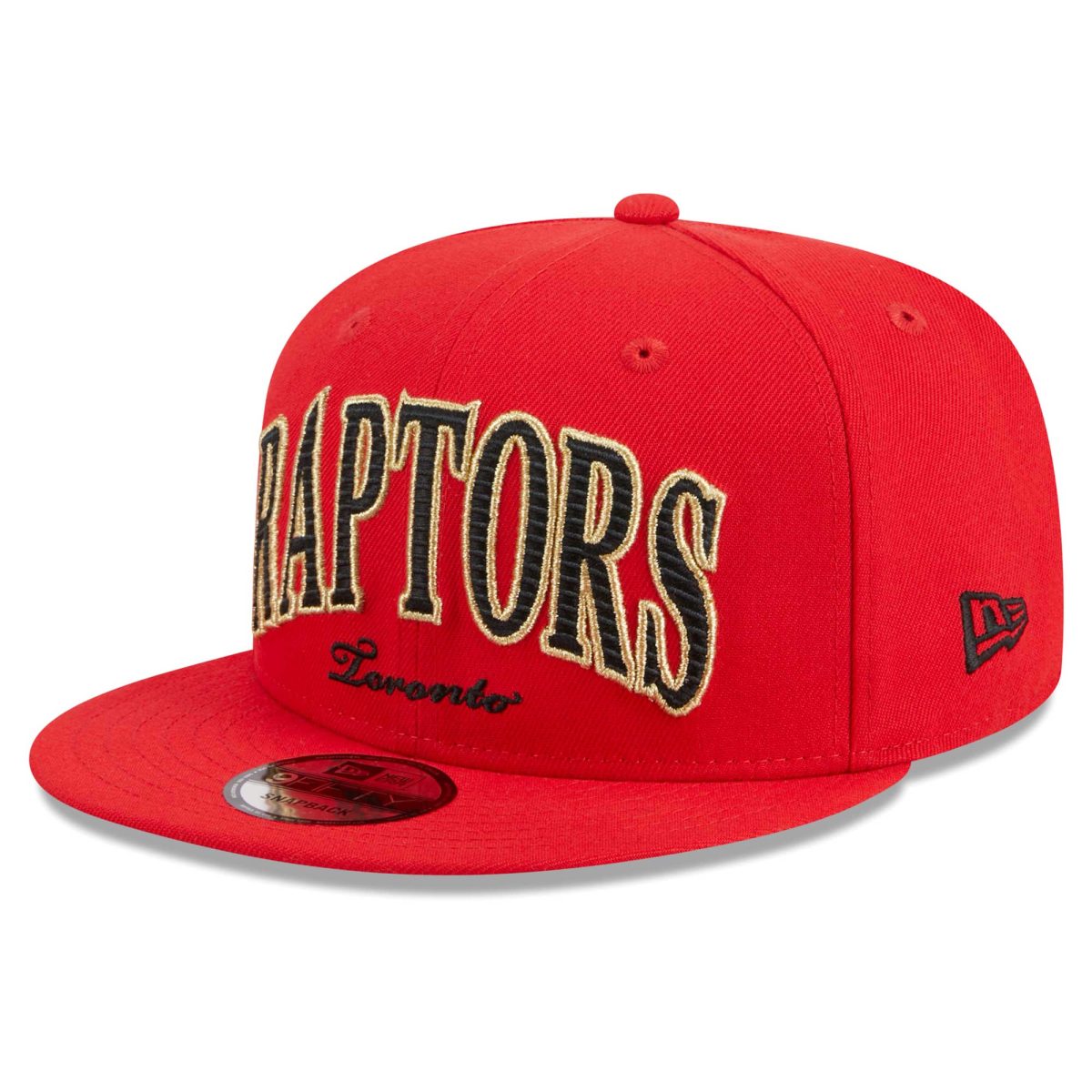 NBA men8217s toronto raptors new era red golden tall text 9fifty snapback hat Collection - Official Jerseys & Hats | NBA Store