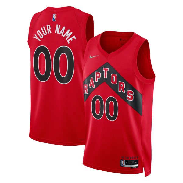 NBA men8217s toronto raptors nike red 202122 diamond swingman custom jersey – icon edition Collection - Official Jerseys & Hats | NBA Store