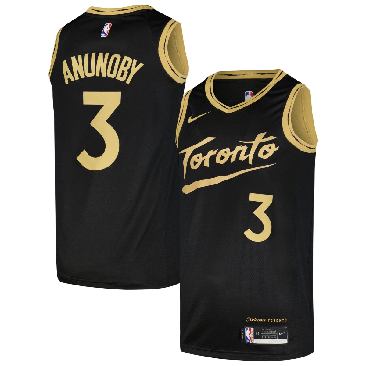NBA men8217s toronto raptors og anunoby nike black swingman player jersey – city edition Collection - Official Jerseys & Hats | NBA Store