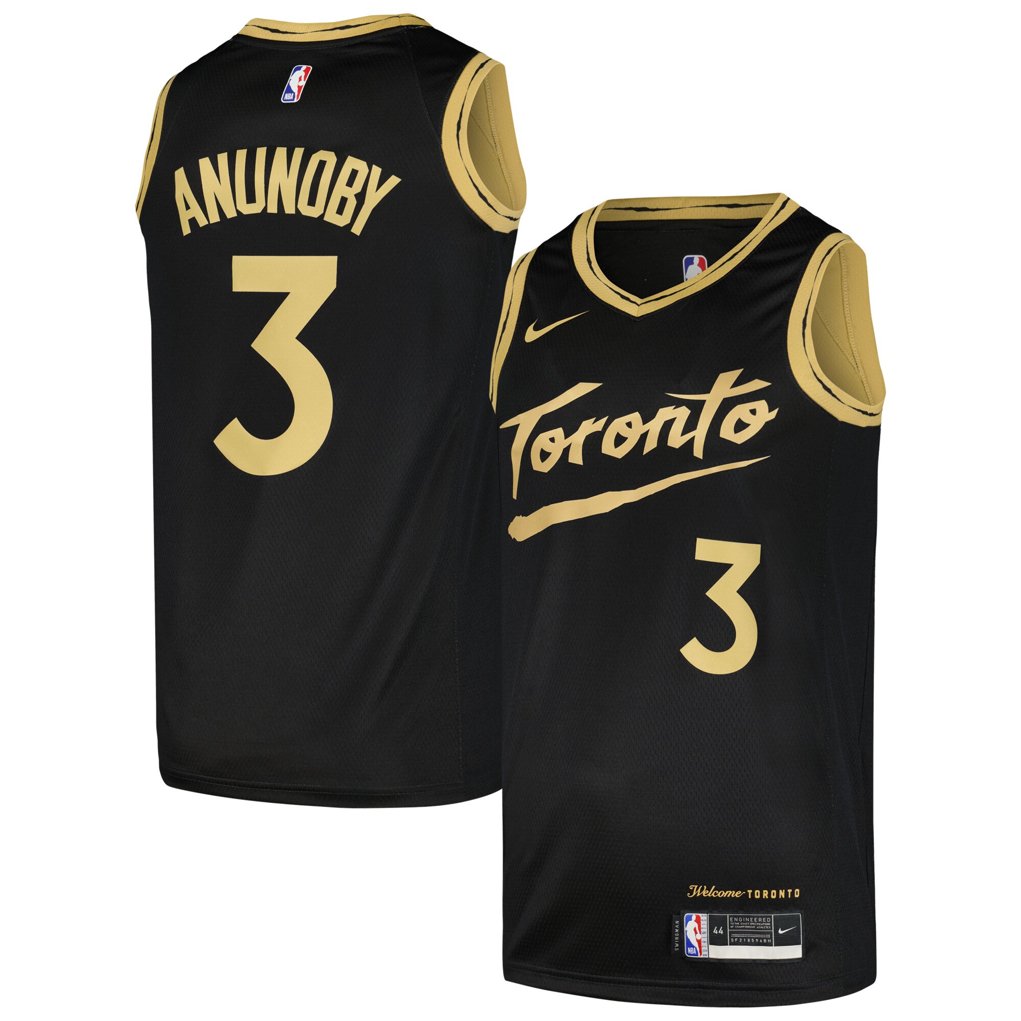 NBA men8217s toronto raptors og anunoby nike black swingman player jersey – city edition Collection - Official Jerseys & Hats | NBA Store