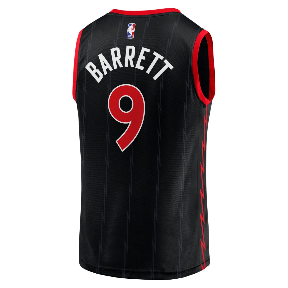 NBA men8217s toronto raptors rj barrett fanatics black fast break player jersey – statement edition Collection - Official Jerseys & Hats | NBA Store