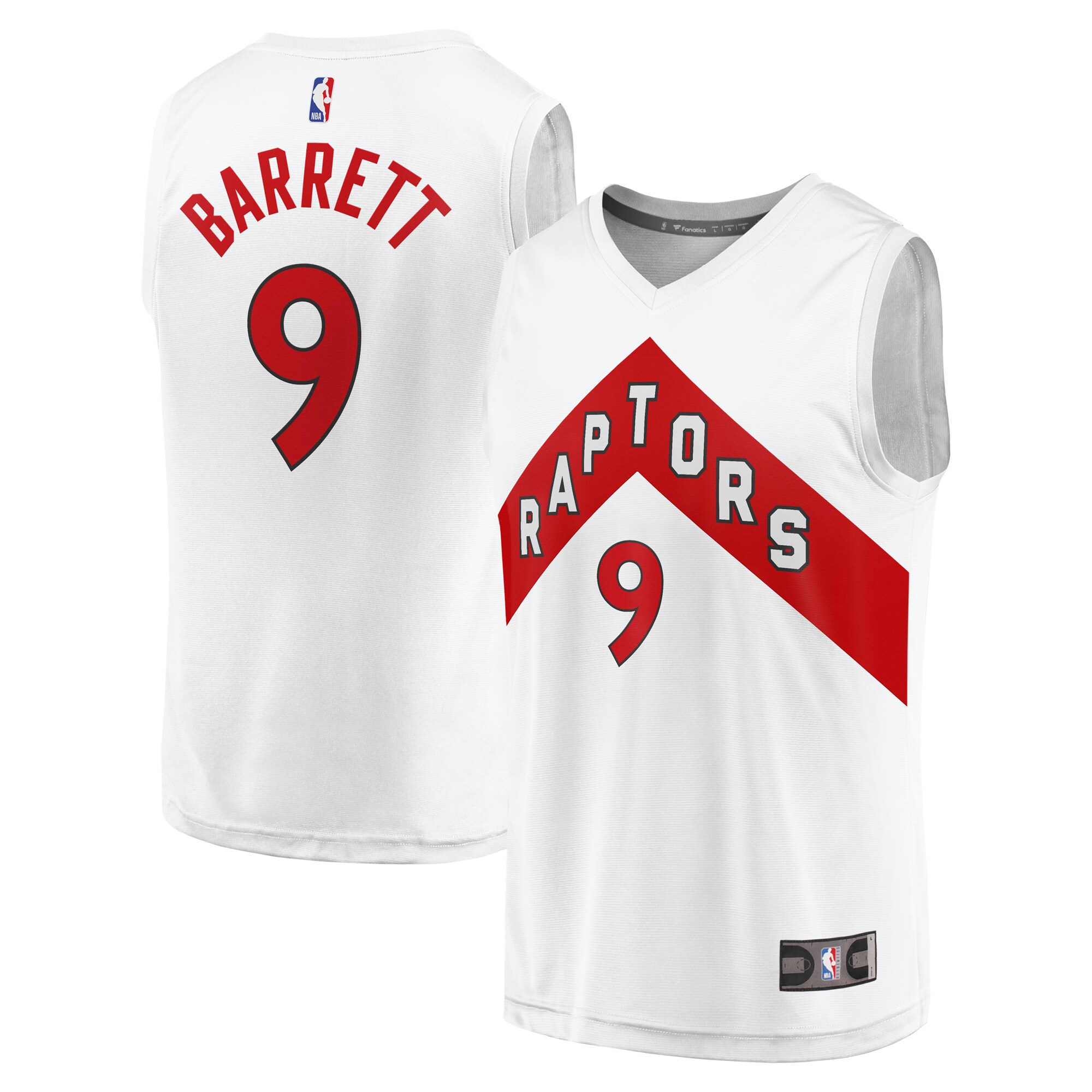 NBA men8217s toronto raptors rj barrett fanatics white fast break player jersey – association edition Collection - Official Jerseys & Hats | NBA Store