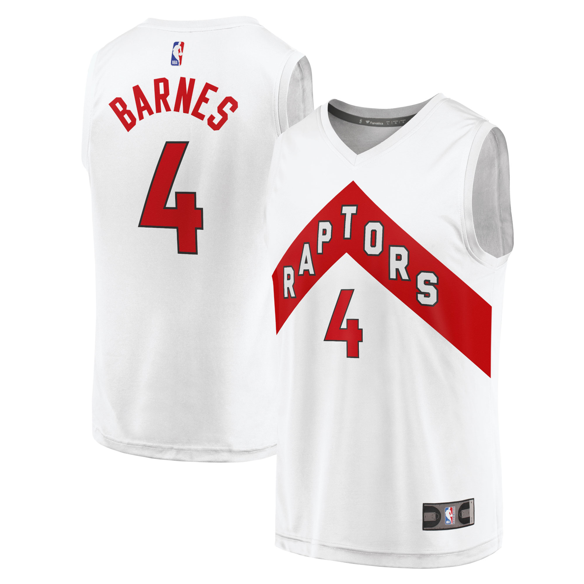 NBA men8217s toronto raptors scottie barnes fanatics white fast break replica jersey – association edition Collection - Official Jerseys & Hats | NBA Store