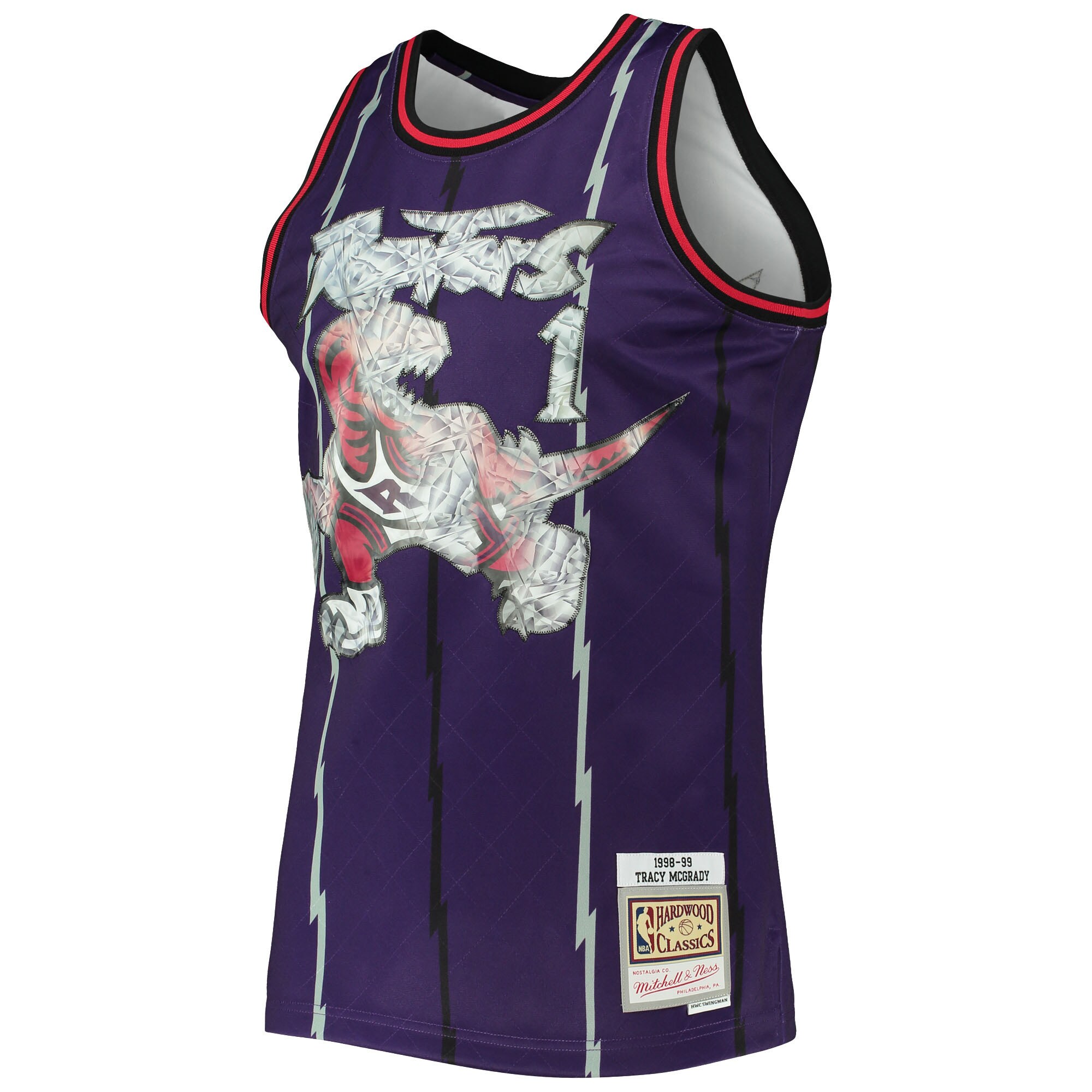 NBA men8217s toronto raptors tracy mcgrady mitchell amp ness purple 199899 hardwood classics nba 75th anniversary diamond swingman jersey Collection - Official Jerseys & Hats | NBA Store