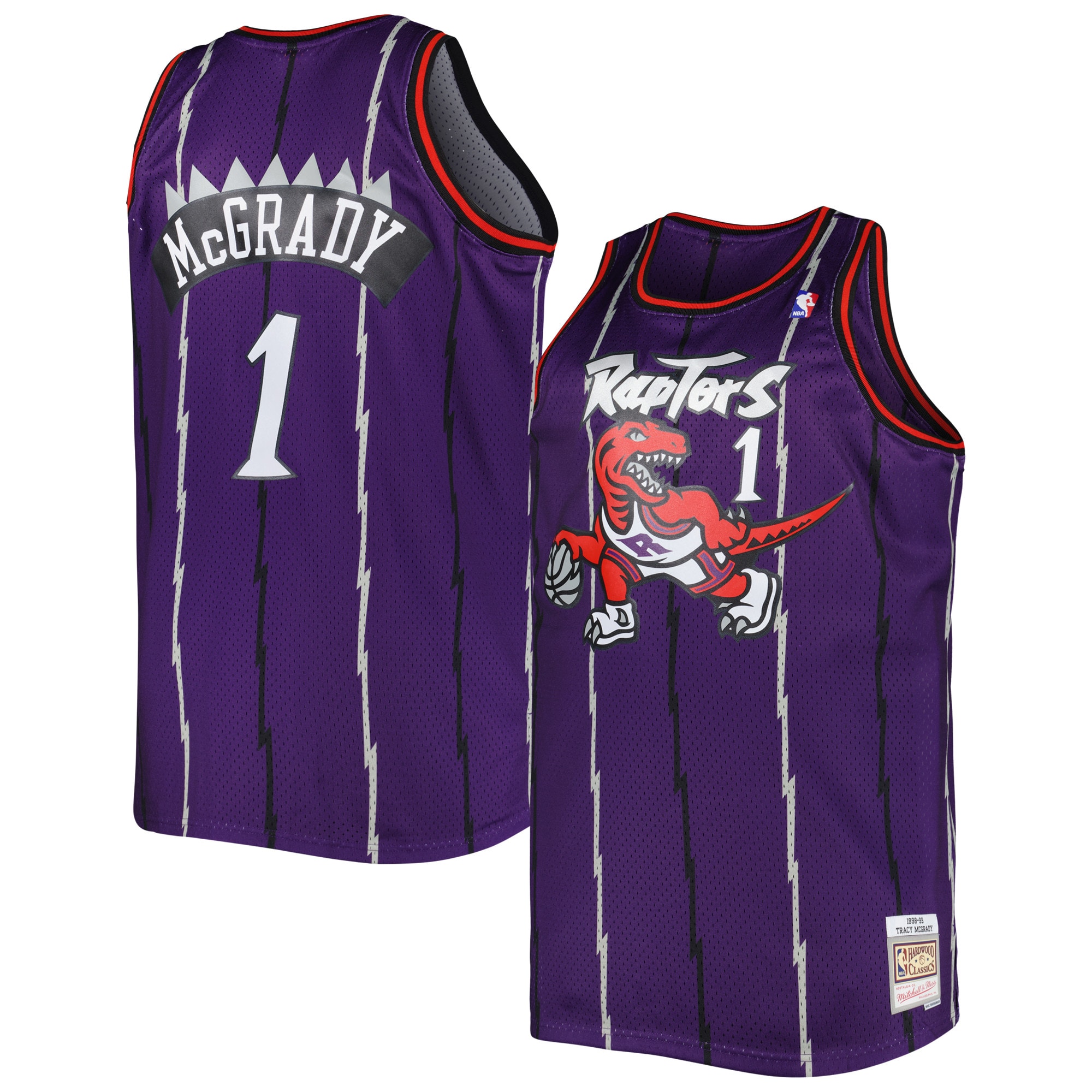 NBA men8217s toronto raptors tracy mcgrady mitchell amp ness purple big amp tall hardwood classics 199899 swingman jersey Collection - Official Jerseys & Hats | NBA Store