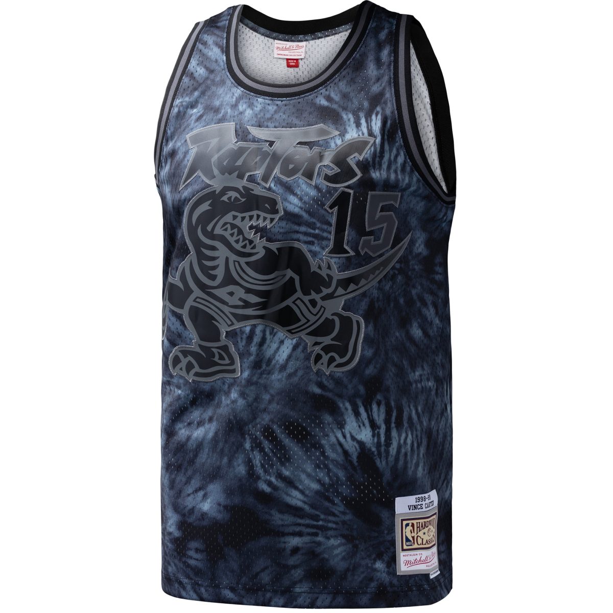 NBA men8217s toronto raptors vince carter mitchell amp ness black hardwood classics 199899 tie-dye swingman jersey Collection - Official Jerseys & Hats | NBA Store