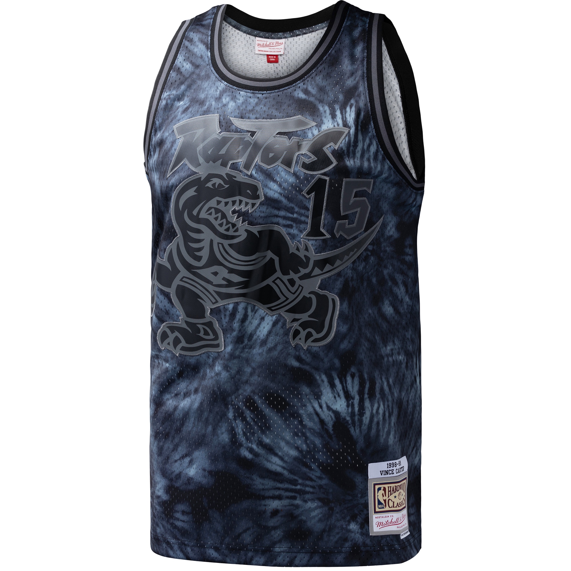 NBA men8217s toronto raptors vince carter mitchell amp ness black hardwood classics 199899 tie-dye swingman jersey Collection - Official Jerseys & Hats | NBA Store