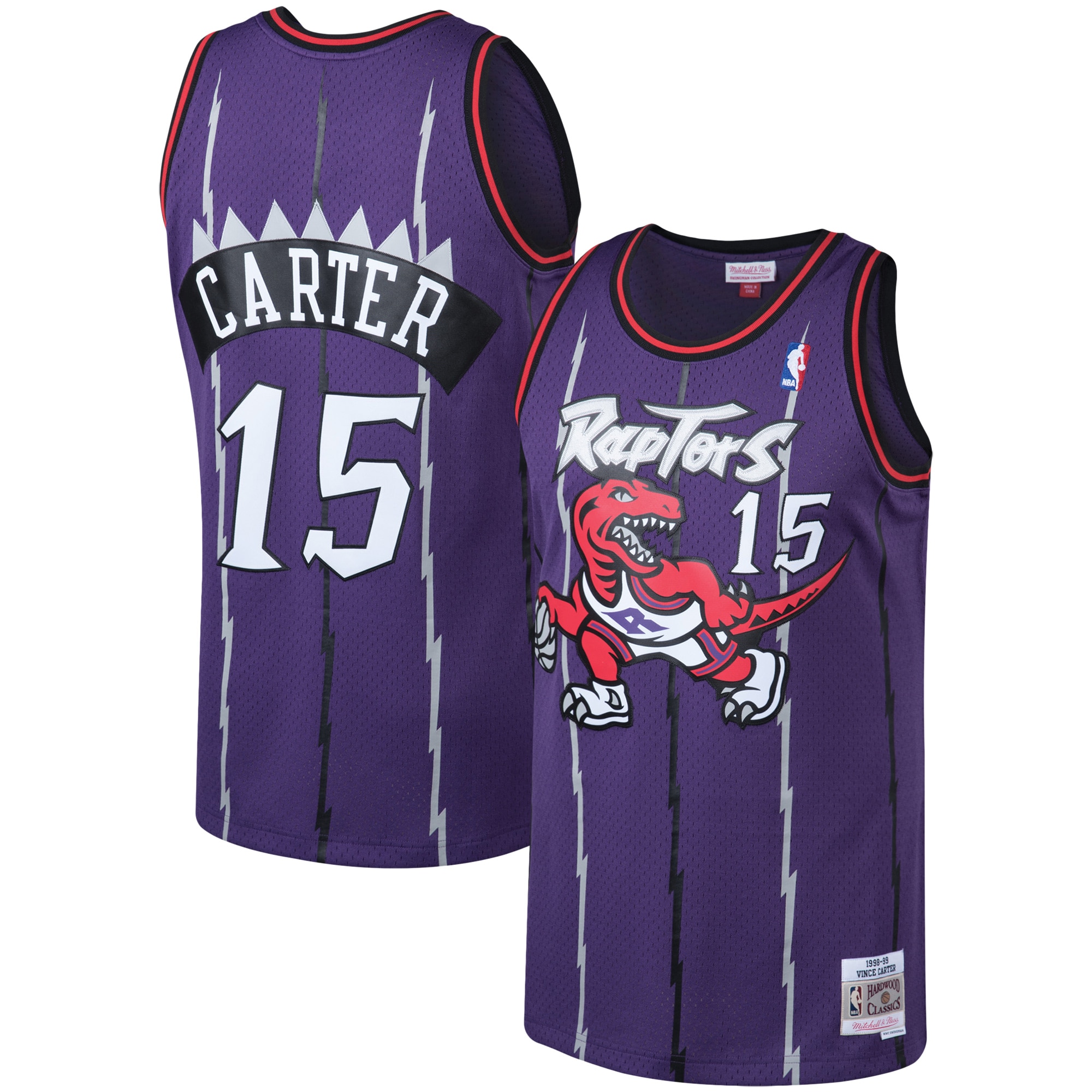 NBA men8217s toronto raptors vince carter mitchell amp ness purple 199899 big amp tall hardwood classics swingman jersey Collection - Official Jerseys & Hats | NBA Store