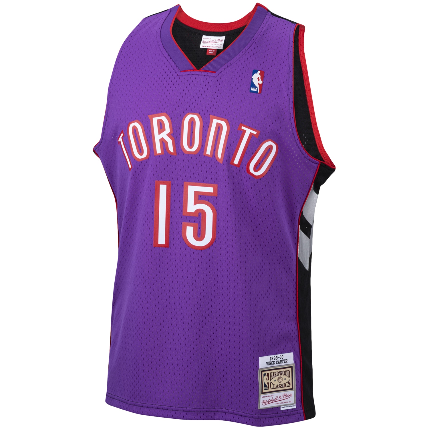 NBA men8217s toronto raptors vince carter mitchell amp ness purple 199900 hardwood classics swingman jersey Collection - Official Jerseys & Hats | NBA Store