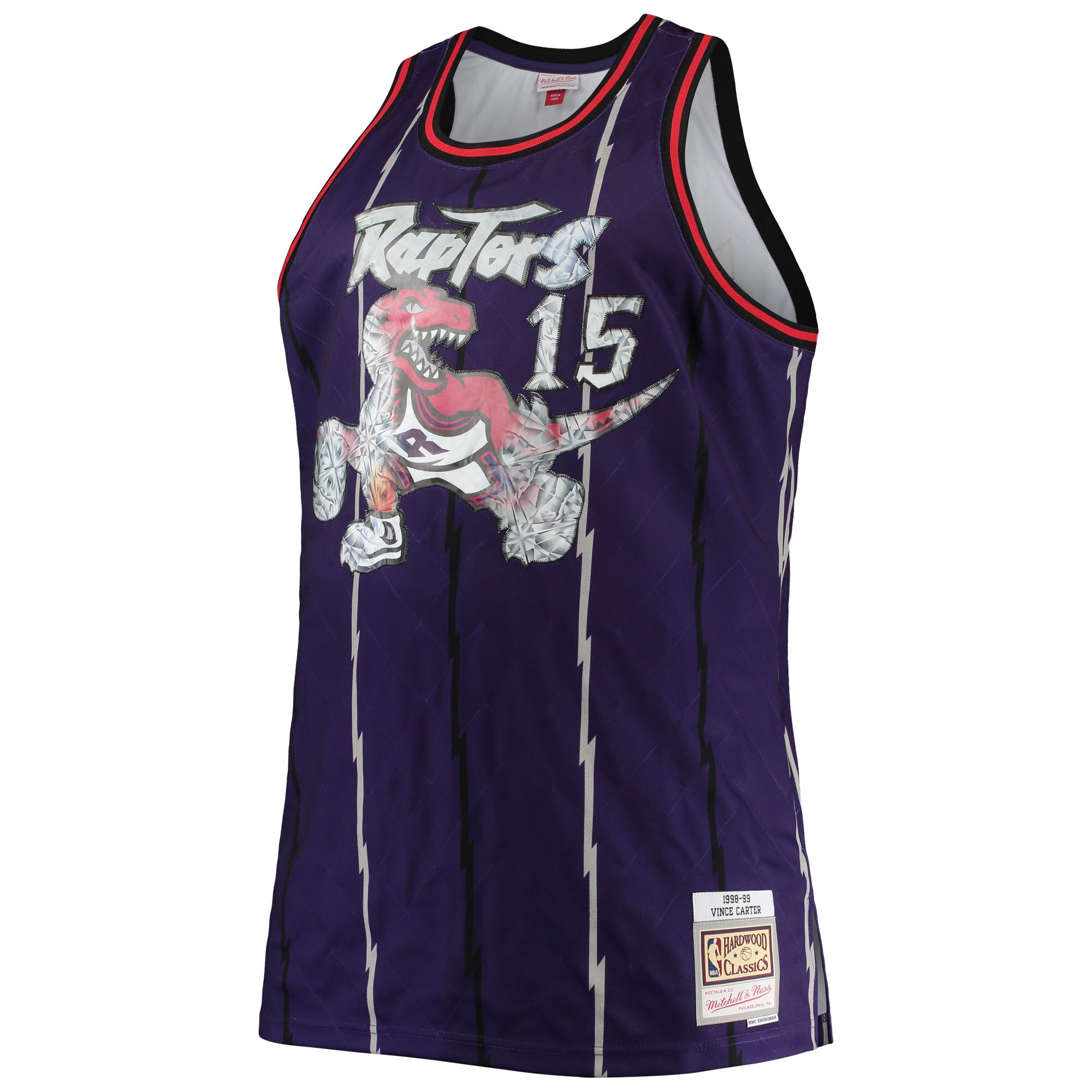 NBA men8217s toronto raptors vince carter mitchell amp ness purple big amp tall 199899 nba 75th anniversary diamond swingman jersey Collection - Official Jerseys & Hats | NBA Store