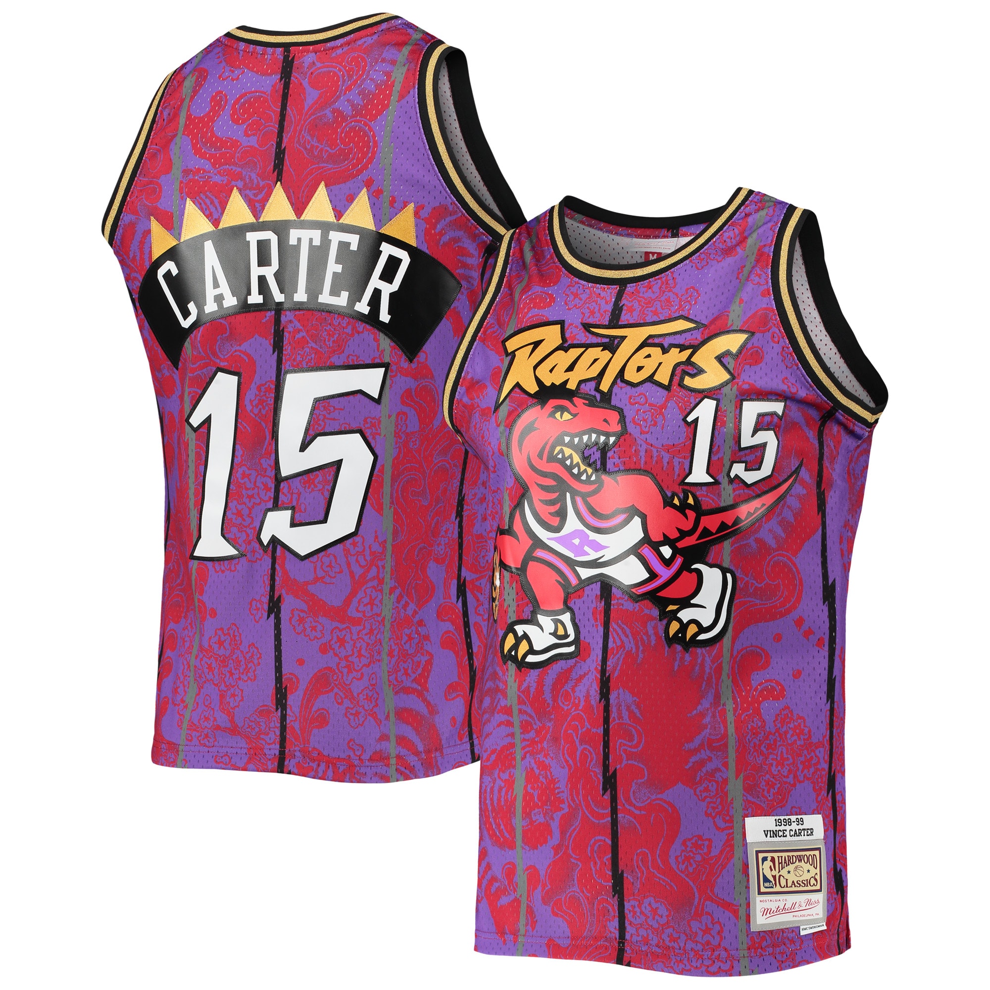 NBA men8217s toronto raptors vince carter mitchell amp ness purple hardwood classics 199899 lunar new year swingman jersey Collection - Official Jerseys & Hats | NBA Store