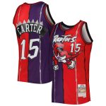 NBA men8217s toronto raptors vince carter mitchell amp ness purplered hardwood classics 199899 split swingman jersey Collection - Official Jerseys & Hats | NBA Store