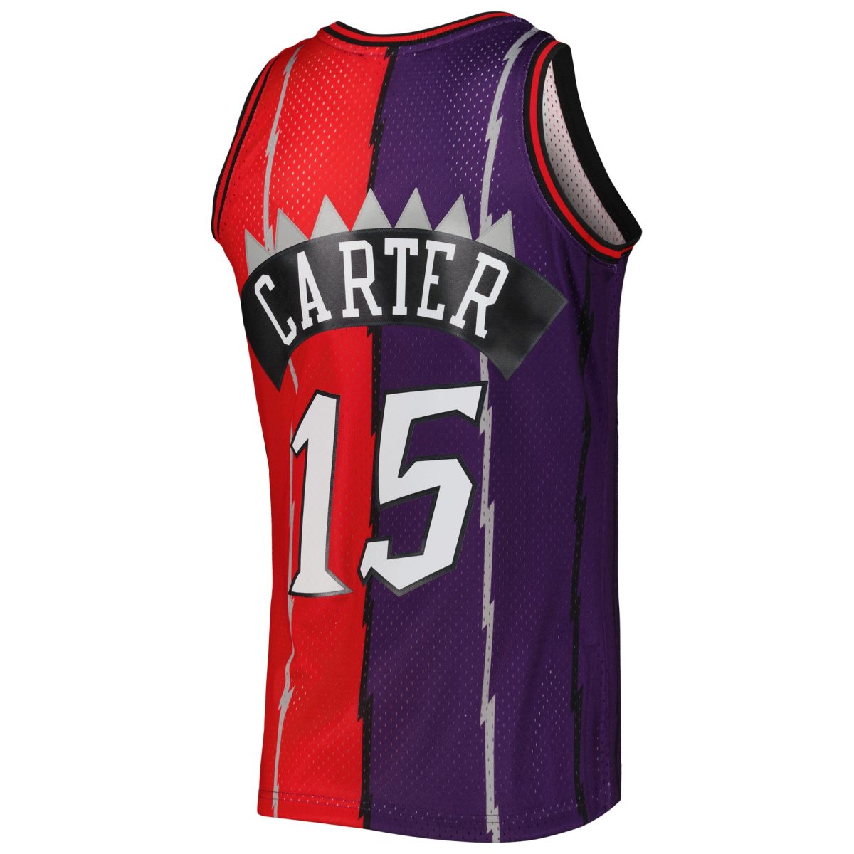 NBA men8217s toronto raptors vince carter mitchell amp ness purplered hardwood classics 199899 split swingman jersey Collection - Official Jerseys & Hats | NBA Store