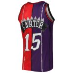 NBA men8217s toronto raptors vince carter mitchell amp ness purplered hardwood classics 199899 split swingman jersey Collection - Official Jerseys & Hats | NBA Store