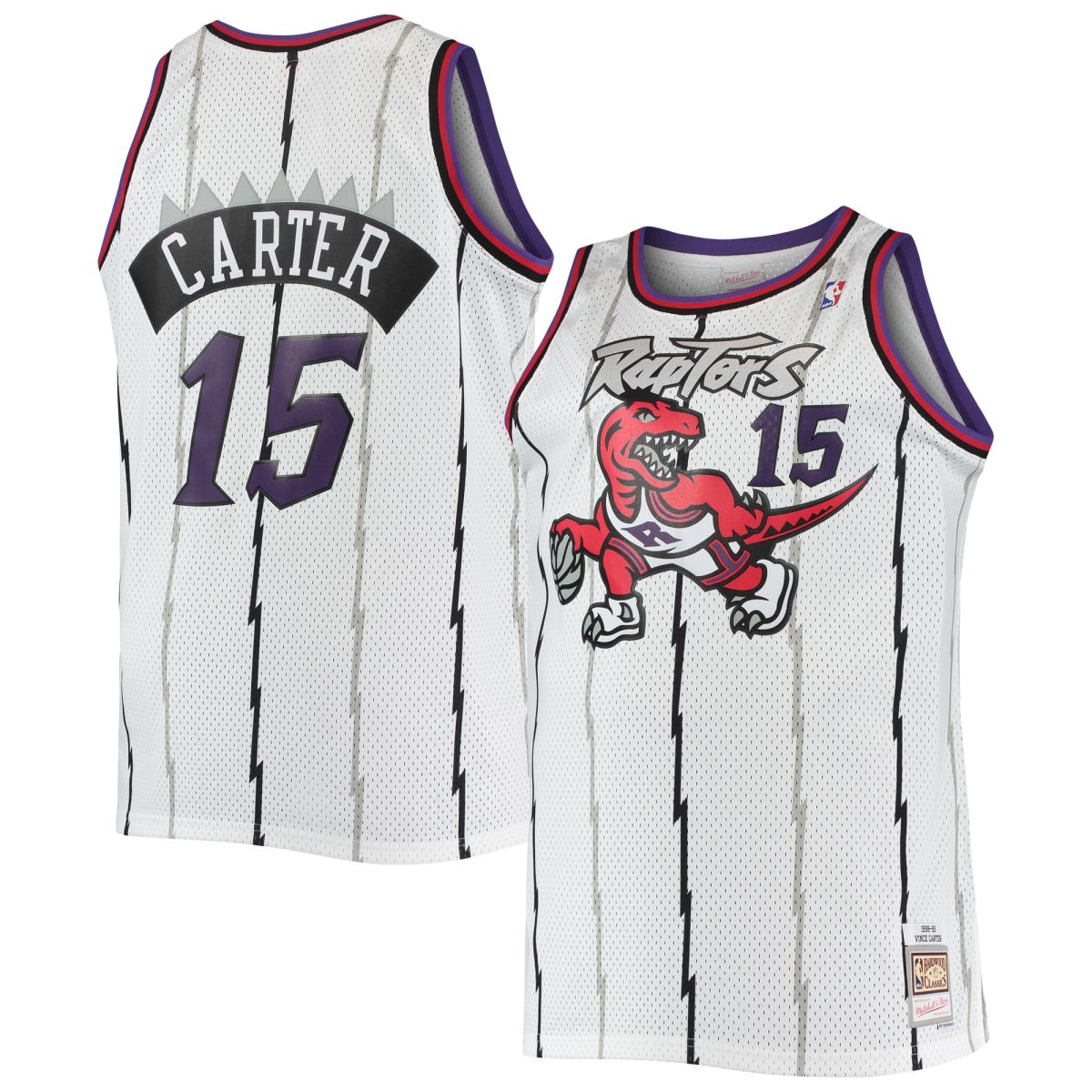 NBA men8217s toronto raptors vince carter mitchell amp ness white 199899 big amp tall hardwood classics swingman jersey Collection - Official Jerseys & Hats | NBA Store