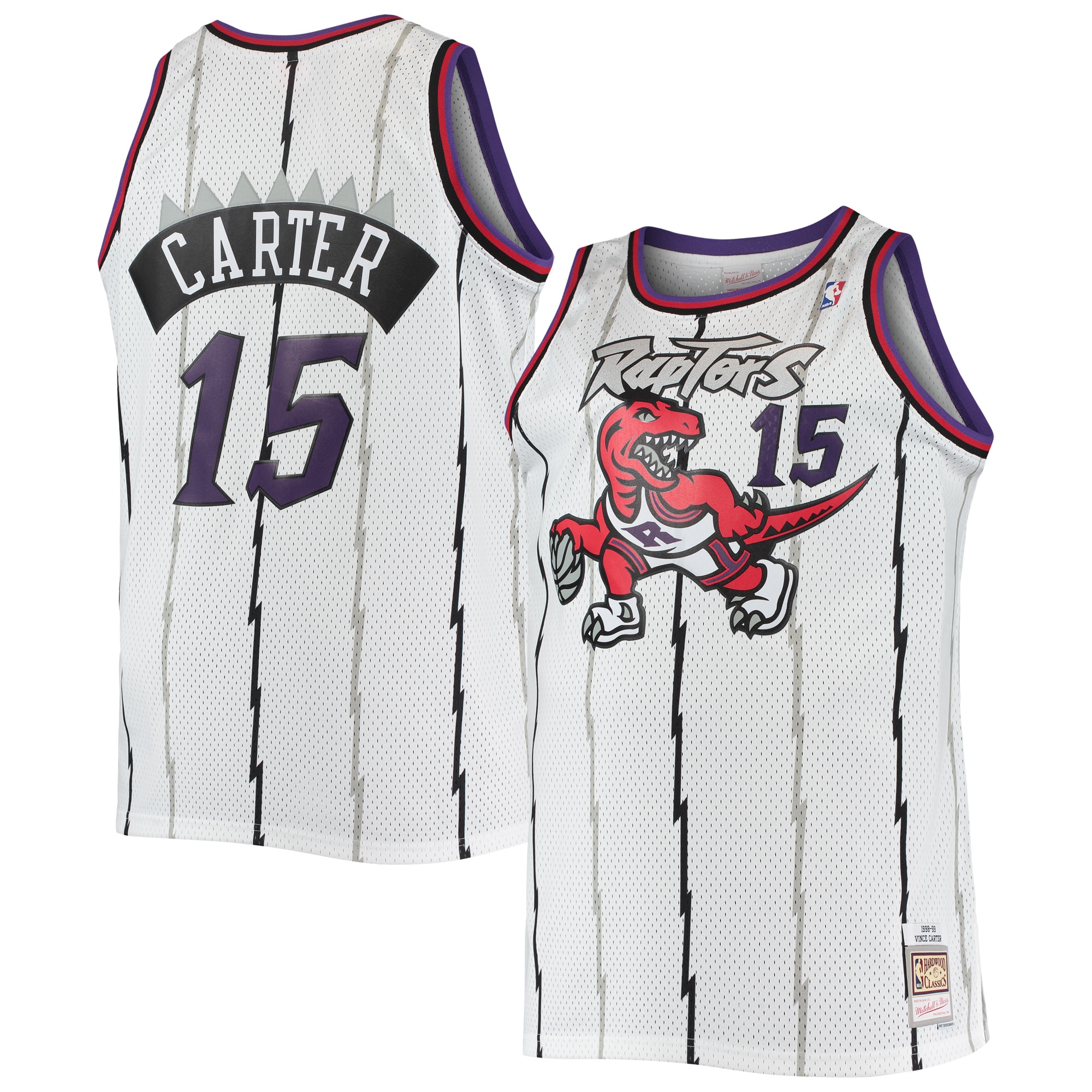 NBA men8217s toronto raptors vince carter mitchell amp ness white 199899 big amp tall hardwood classics swingman jersey Collection - Official Jerseys & Hats | NBA Store