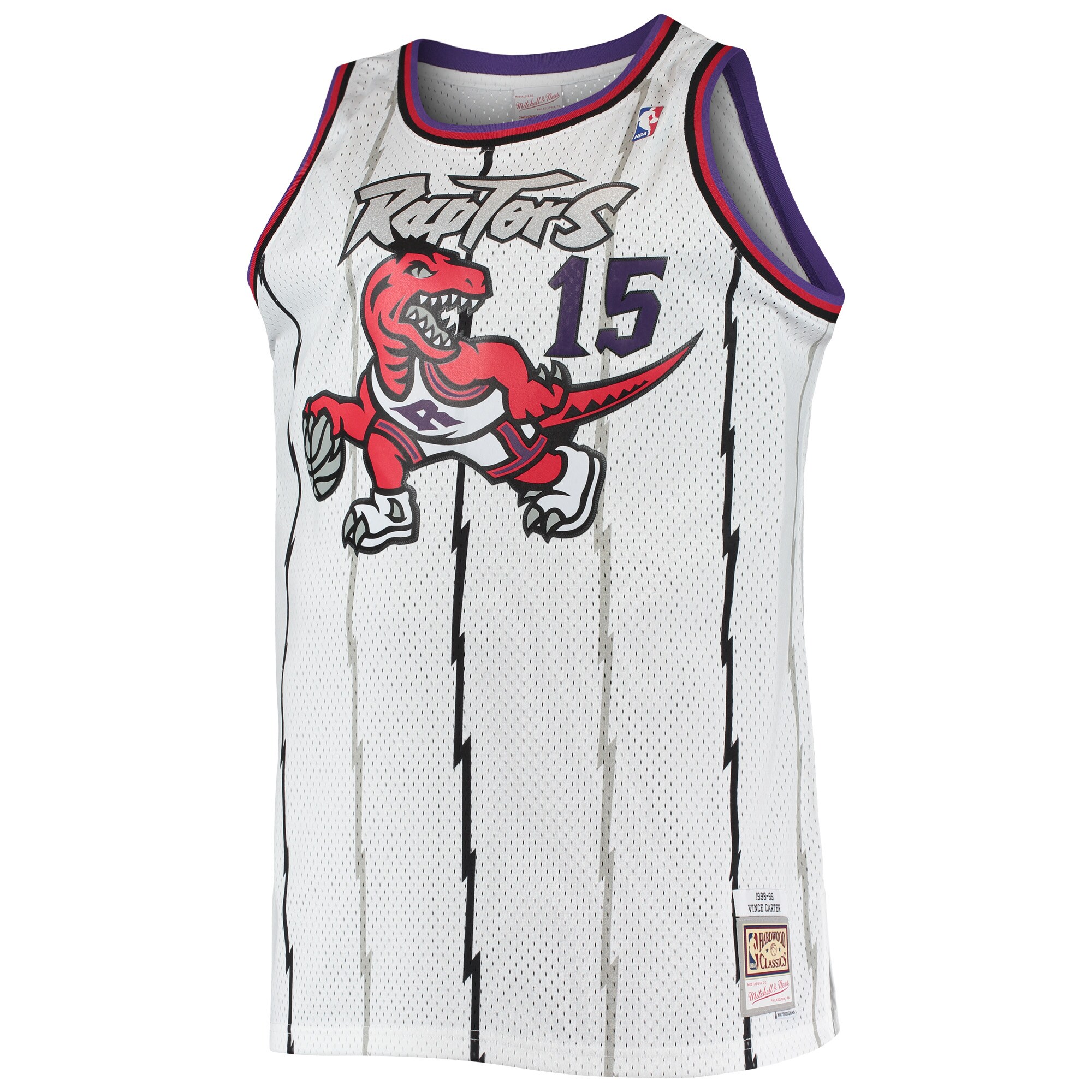 NBA men8217s toronto raptors vince carter mitchell amp ness white 199899 big amp tall hardwood classics swingman jersey Collection - Official Jerseys & Hats | NBA Store