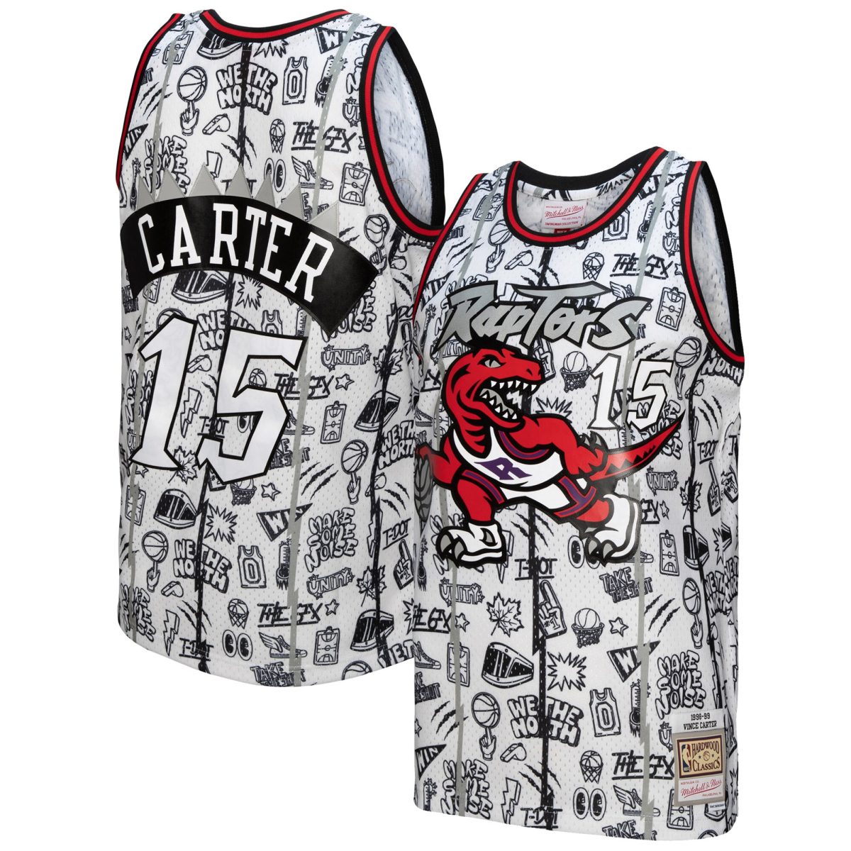 NBA men8217s toronto raptors vince carter mitchell amp ness white 199899 swingman jersey Collection - Official Jerseys & Hats | NBA Store