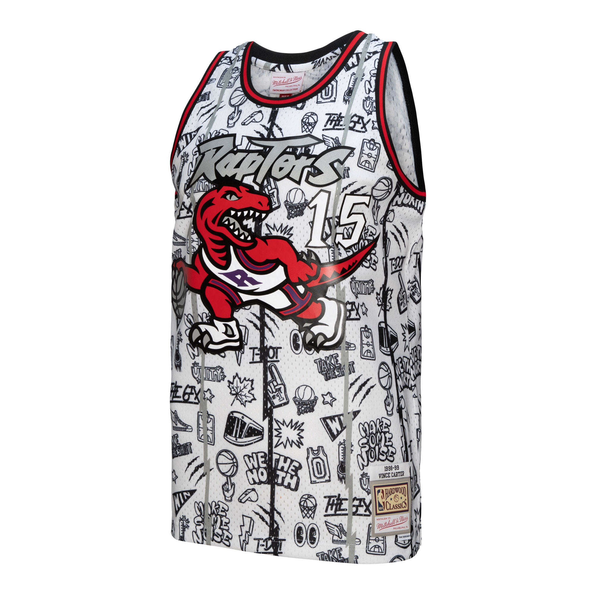 NBA men8217s toronto raptors vince carter mitchell amp ness white 199899 swingman jersey Collection - Official Jerseys & Hats | NBA Store