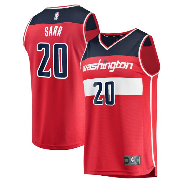 NBA men8217s washington wizards alexandre sarr fanatics red fast break replica player jersey – icon edition Collection - Official Jerseys & Hats | NBA Store