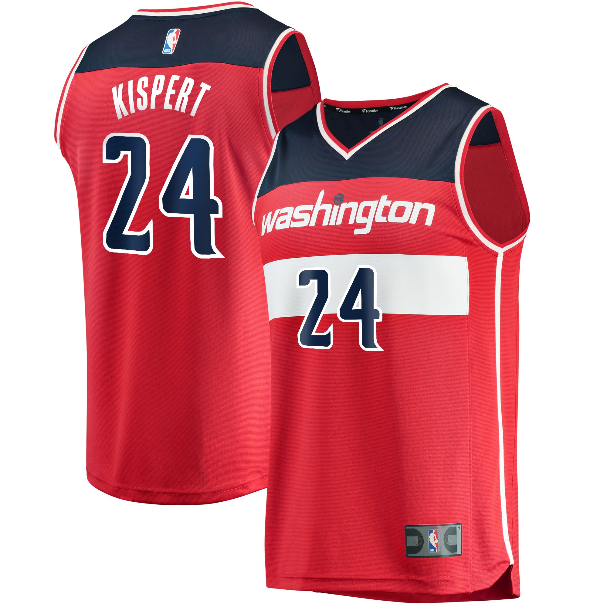 NBA men8217s washington wizards corey kispert fanatics red fast break replica jersey – icon edition Collection - Official Jerseys & Hats | NBA Store