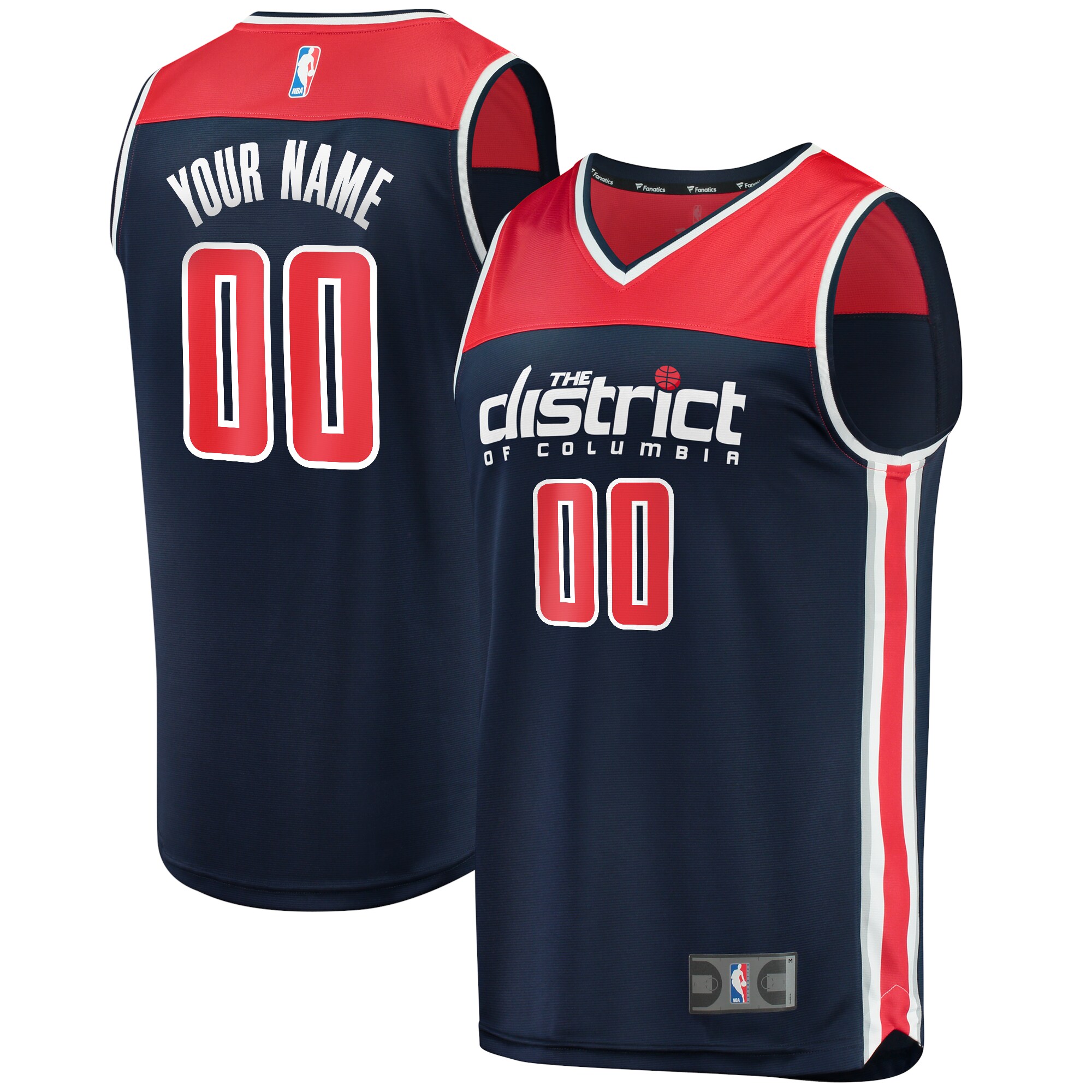 NBA men8217s washington wizards fanatics navy fast break replica custom jersey – statement edition Collection - Official Jerseys & Hats | NBA Store