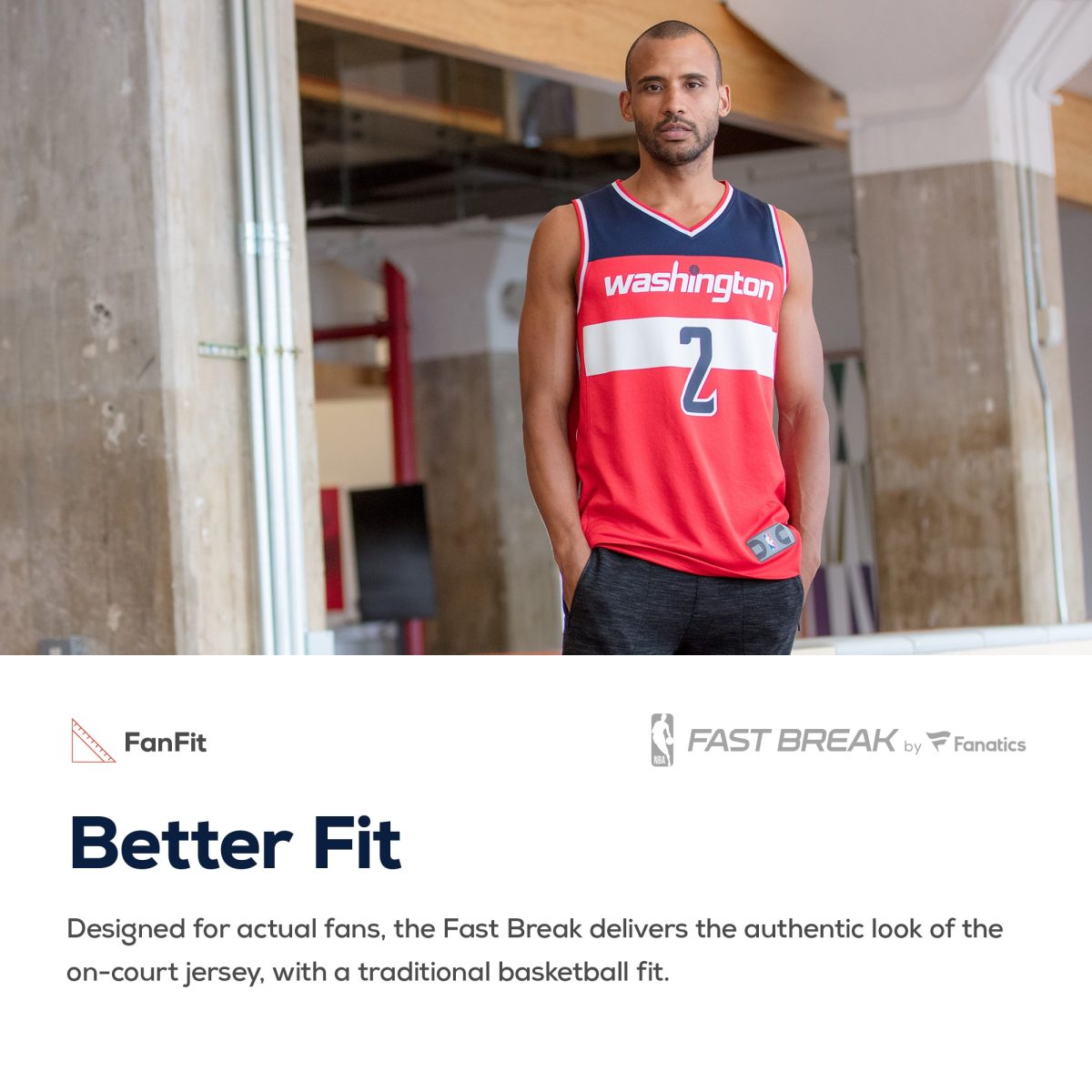 NBA men8217s washington wizards fanatics red fast break custom replica jersey – icon edition Collection - Official Jerseys & Hats | NBA Store