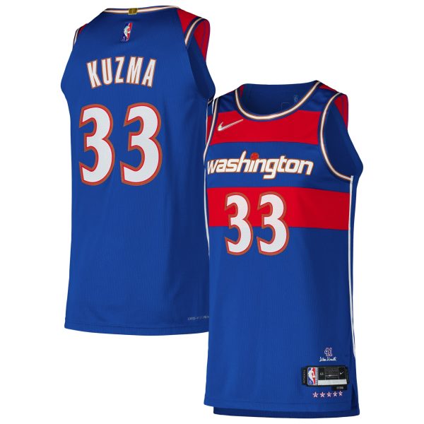 NBA men8217s washington wizards kyle kuzma nike royal authentic player jersey – city edition Collection - Official Jerseys & Hats | NBA Store