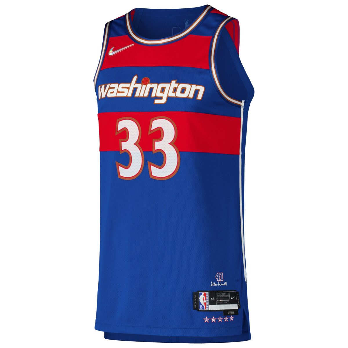 NBA men8217s washington wizards kyle kuzma nike royal authentic player jersey – city edition Collection - Official Jerseys & Hats | NBA Store