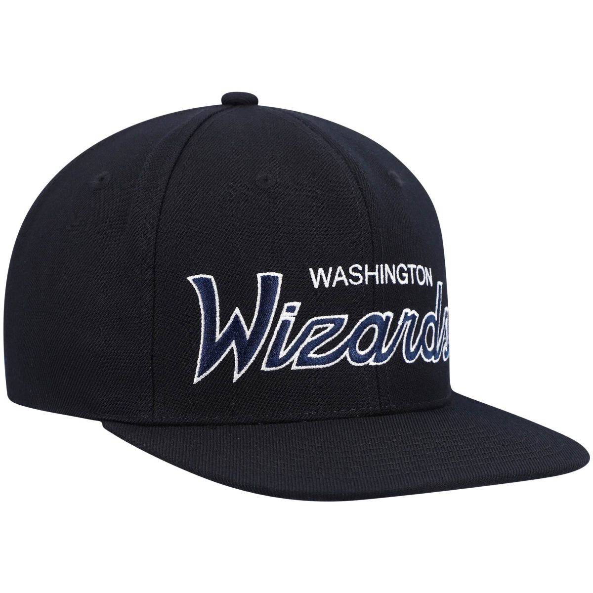 NBA men8217s washington wizards mitchell amp ness black hardwood classics script 2.0 snapback hat Collection - Official Jerseys & Hats | NBA Store