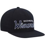 NBA men8217s washington wizards mitchell amp ness black hardwood classics script 2.0 snapback hat Collection - Official Jerseys & Hats | NBA Store