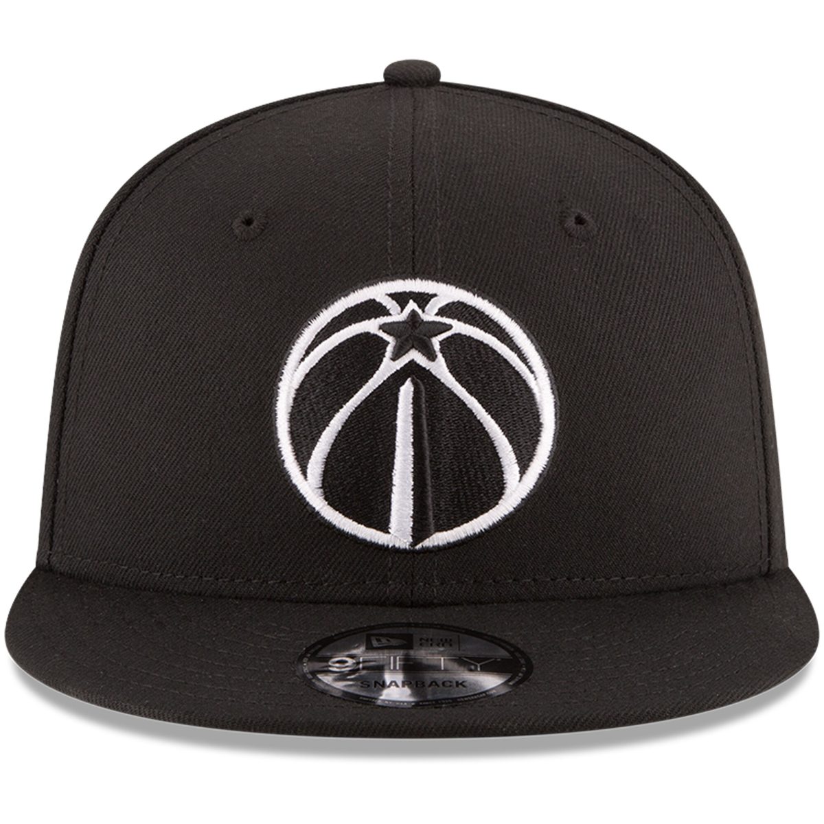 NBA men8217s washington wizards new era black black amp white logo 9fifty adjustable snapback hat Collection - Official Jerseys & Hats | NBA Store