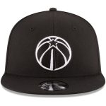 NBA men8217s washington wizards new era black black amp white logo 9fifty adjustable snapback hat Collection - Official Jerseys & Hats | NBA Store