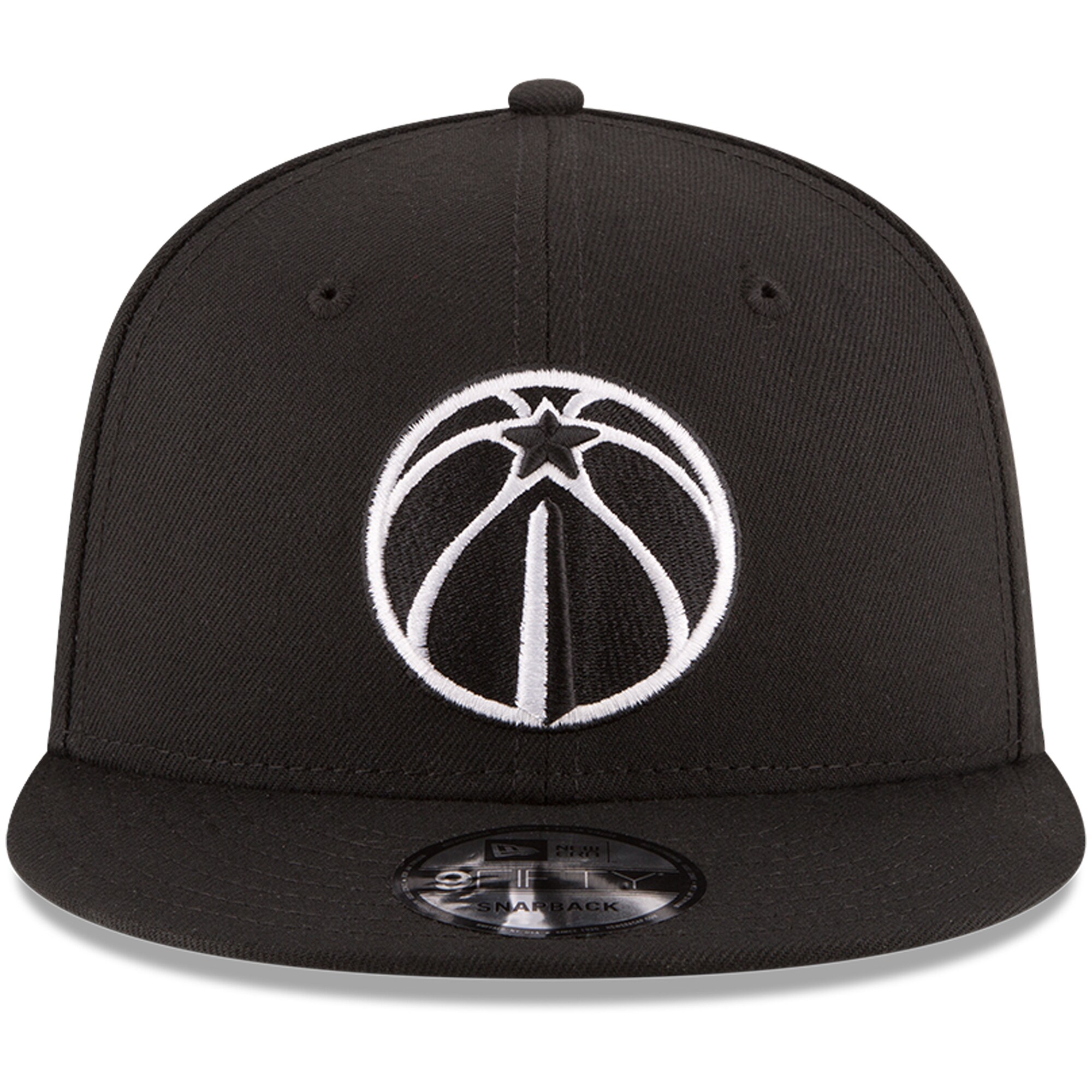 NBA men8217s washington wizards new era black black amp white logo 9fifty adjustable snapback hat Collection - Official Jerseys & Hats | NBA Store