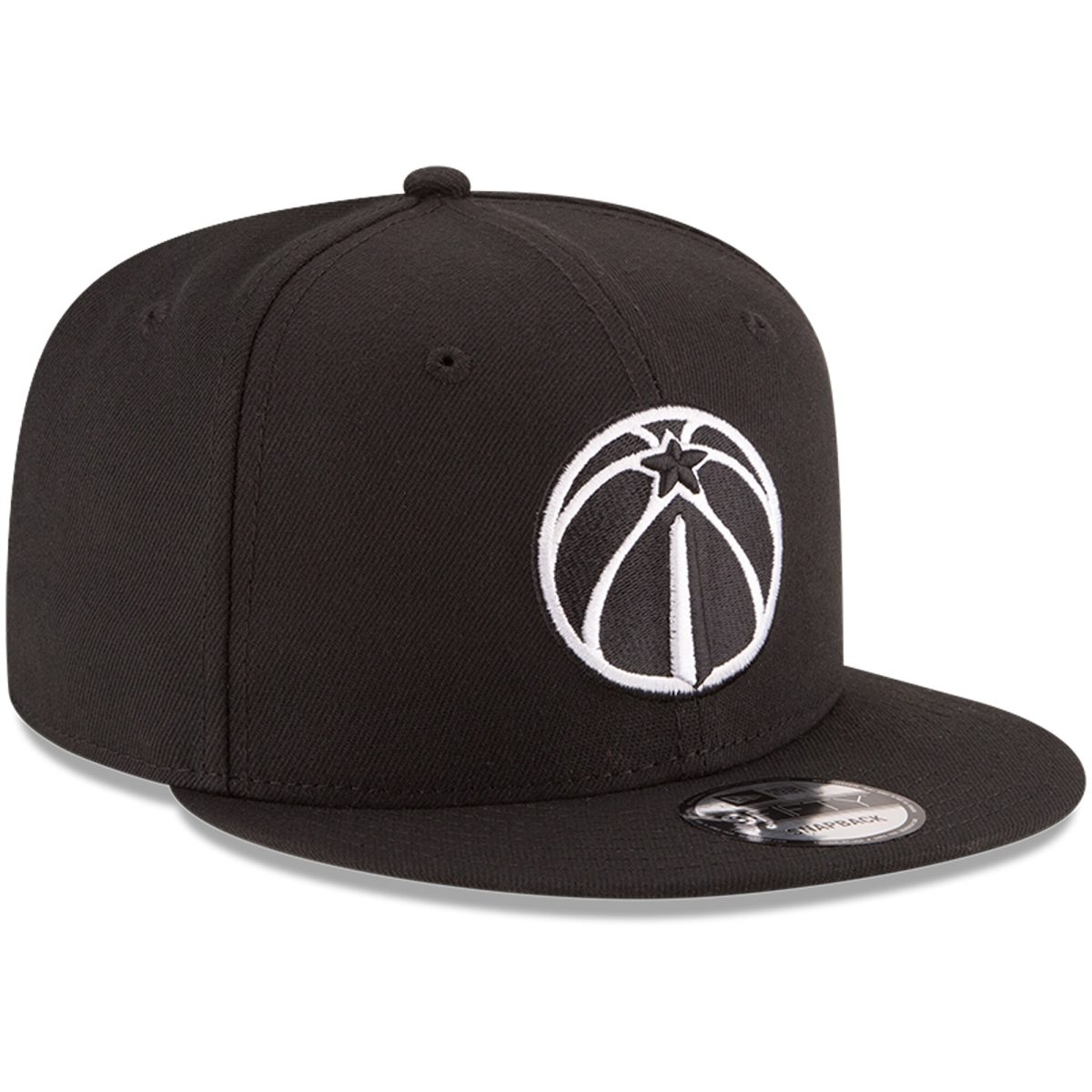 NBA men8217s washington wizards new era black black amp white logo 9fifty adjustable snapback hat Collection - Official Jerseys & Hats | NBA Store
